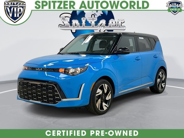 Surf Blue w/Black Roof 2024 Kia Soul GT-Line FWD SUV / Crossover Front-Wheel Drive Continuously Variable Transmission