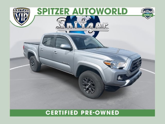 Silver Sky Metallic 2021 Toyota Tacoma Pickup Truck Four-Wheel Drive 6-Speed Automatic