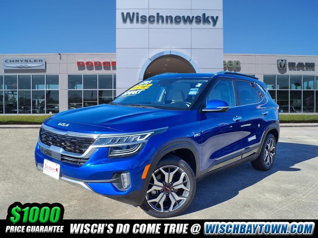 2022 Kia Seltos SX Blue at DeMontrond Ford