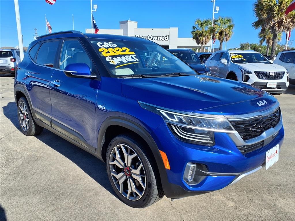 2022 Kia Seltos SX Blue at DeMontrond Ford