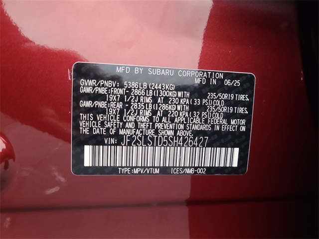 2025 – Subaru – Forester Hybrid