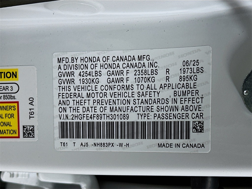 New 2026 Honda Civic Hybrid For Sale in Augusta, GA