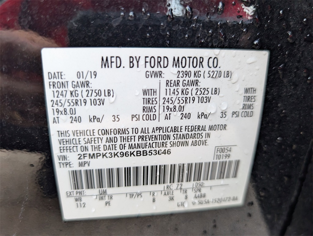 2019 Ford Edge Titanium Black at Emmons Autoplex