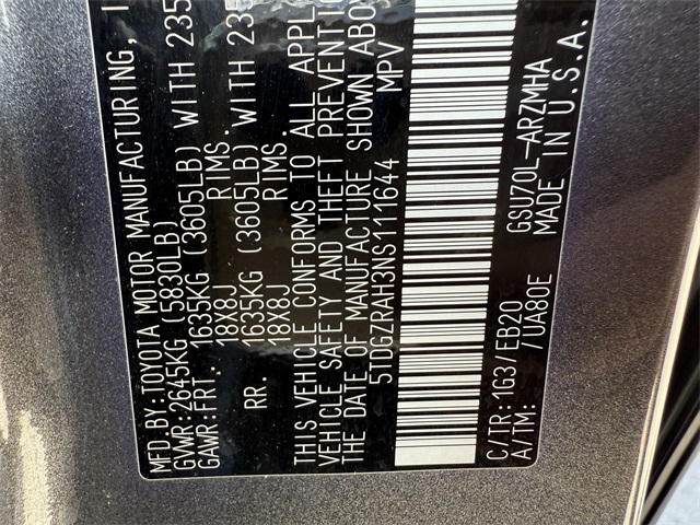 2022 Toyota Highlander XLE  at Tom Peacock Cadillac