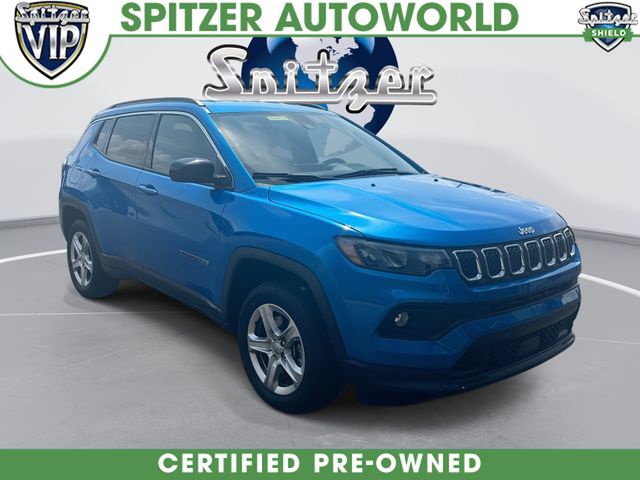 Laser Blue Pearlcoat 2023 Jeep Compass SUV / Crossover Four-Wheel Drive 8-Speed Automatic