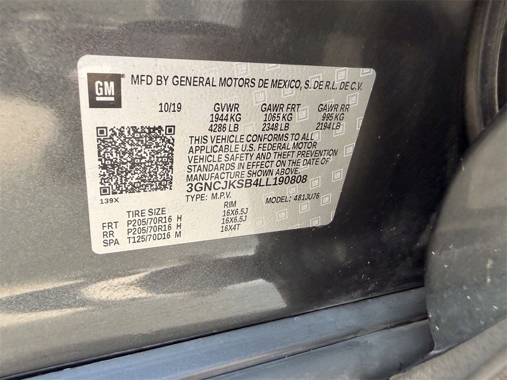 2020 Chevrolet Trax LS Gray at Parkway Family Mazda