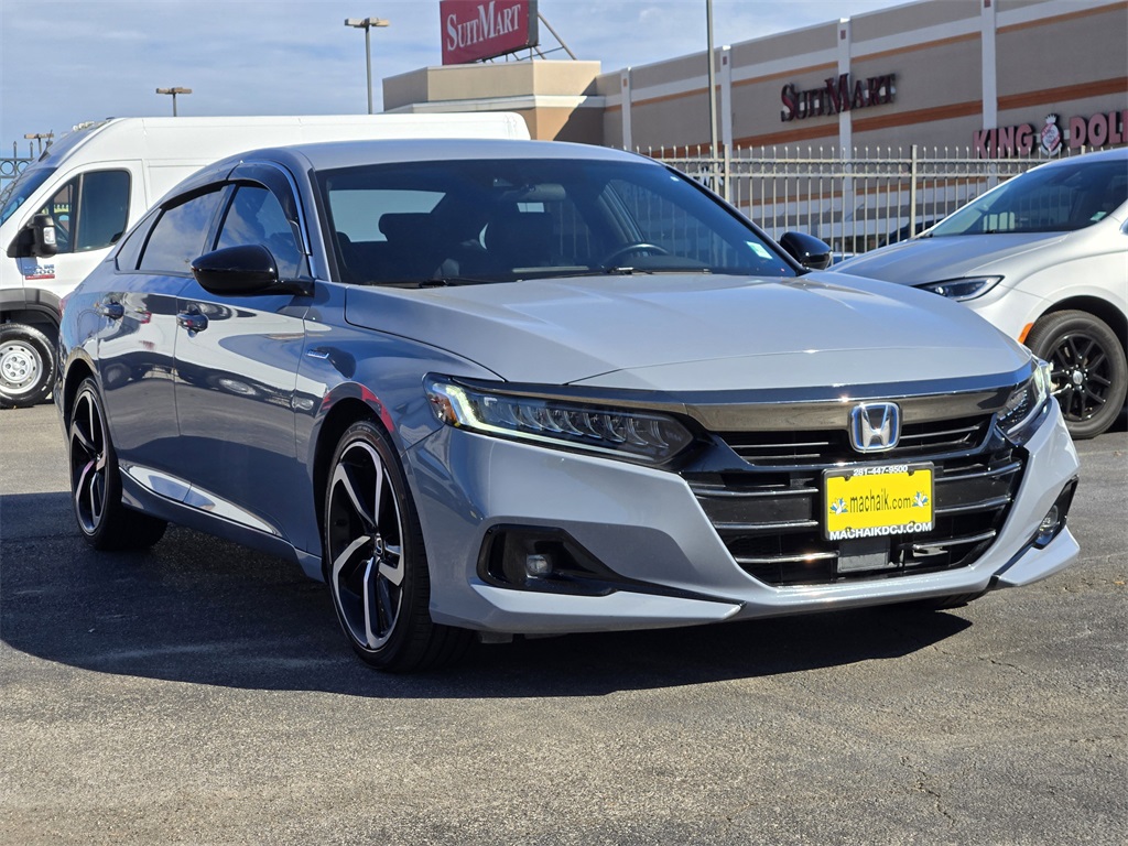 2022 Honda Accord Hybrid Sport Blue at Durrett Motor Company