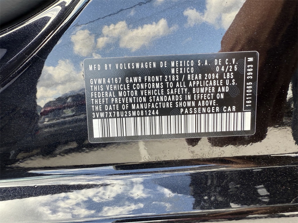 2025 Volkswagen Jetta 1.5T SE Black at Durrett Motor Company