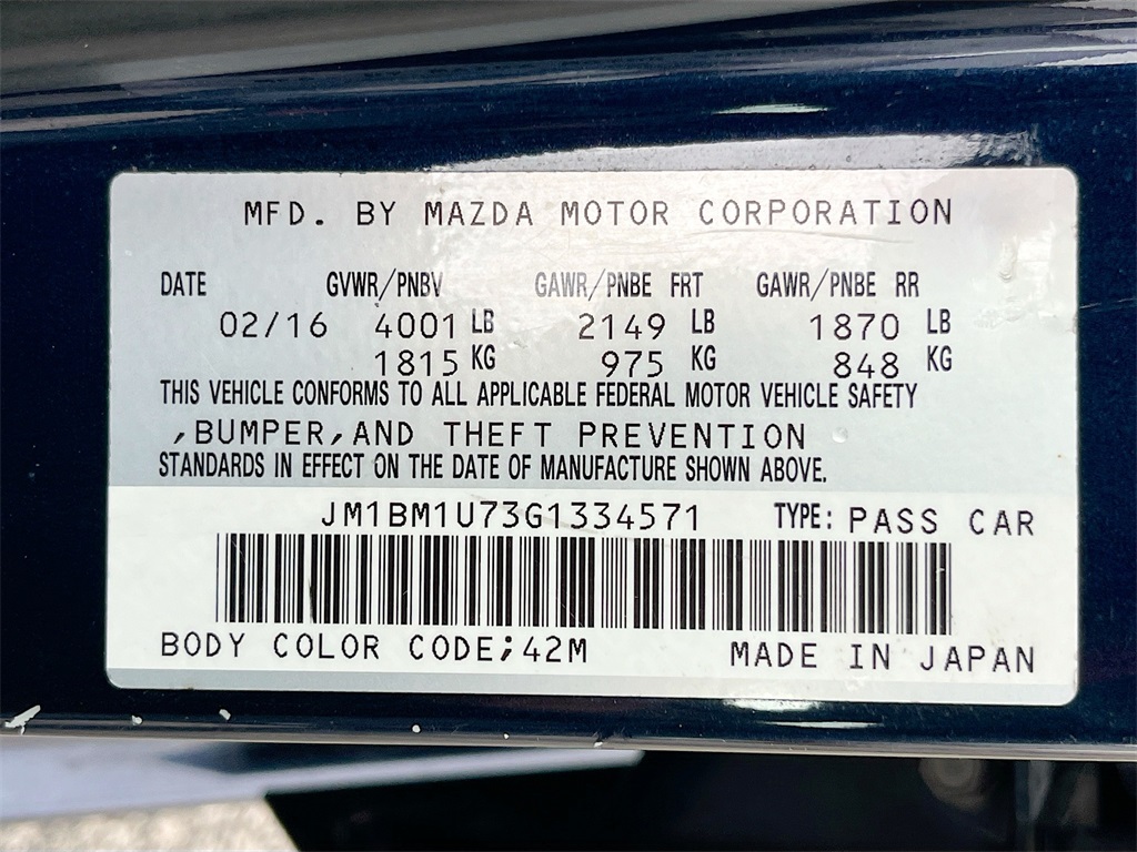 2016 Mazda Mazda3 i Sport Blue at Parkway Family Mazda