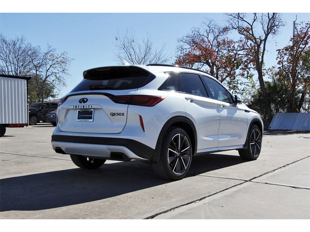 2023 INFINITI QX50 SPORT White at DeMontrond Automotive Group