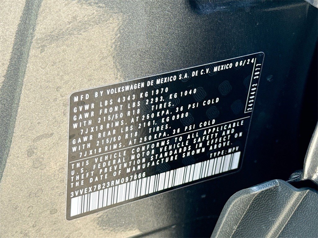 2024 Volkswagen Taos 1.5T SE Gray at DeMontrond Automotive Group