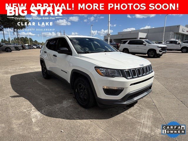 2020 Jeep Compass Sport White at North Houston Mitsubishi