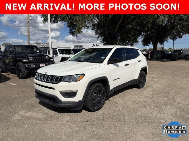 2020 Jeep Compass Sport White at North Houston Mitsubishi