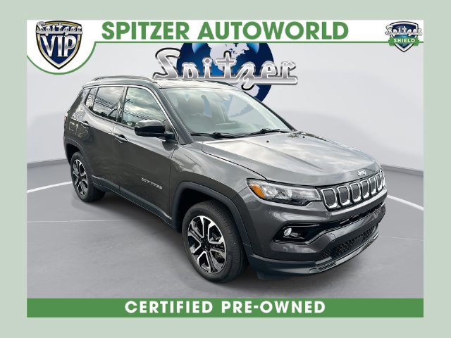Gray (Granite Crystal Metallic Clearcoat) 2022 Jeep Compass SUV / Crossover Four-Wheel Drive 9-Speed Automatic