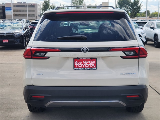 2024 Toyota Grand Highlander Platinum White at Don McGill Toyota