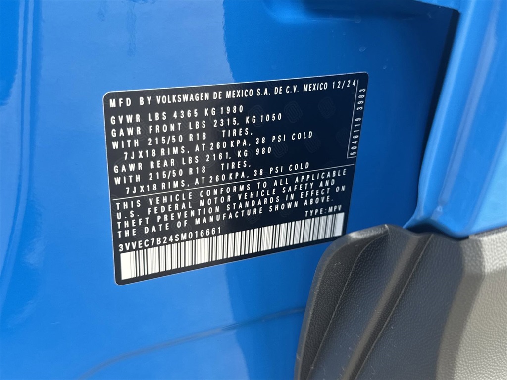 2025 Volkswagen Taos 1.5T SE Blue at DeMontrond Auto Country