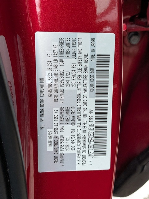 2023 Mazda CX-9 Grand Touring Red at DeMontrond Mazda