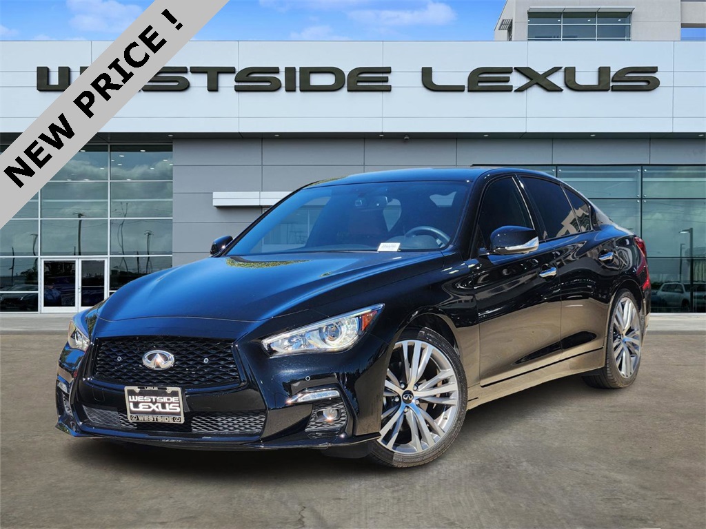 2024 INFINITI Q50 SENSORY Black at AutoSavvy Houston Southwest