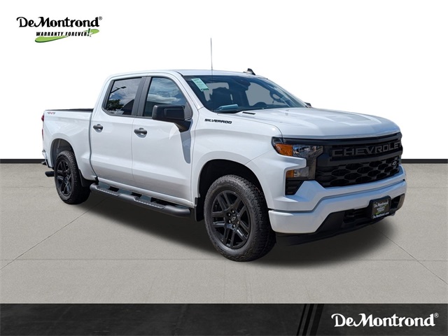 2025 Chevrolet Silverado 1500 Custom White at Monument Chevrolet