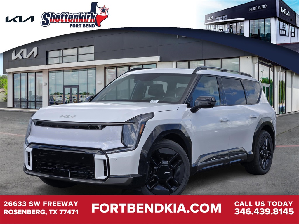 2026 Kia EV9 GT-Line White at Shottenkirk Kia Fort Bend
