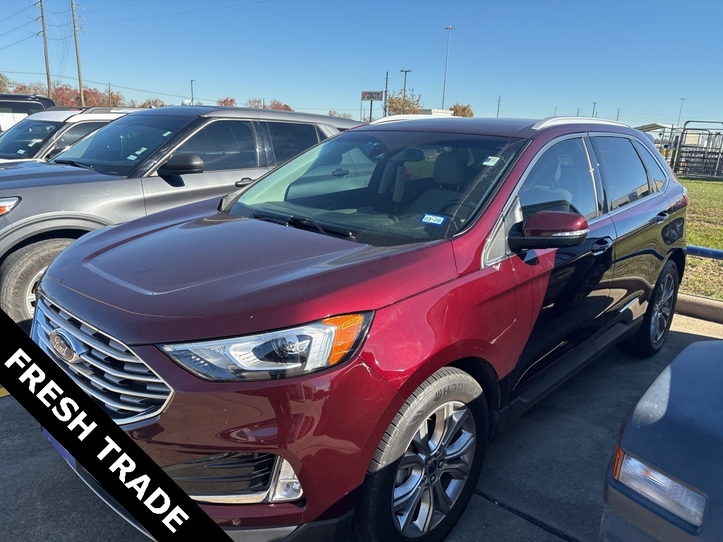 2020 Ford Edge Titanium Red at Community Honda