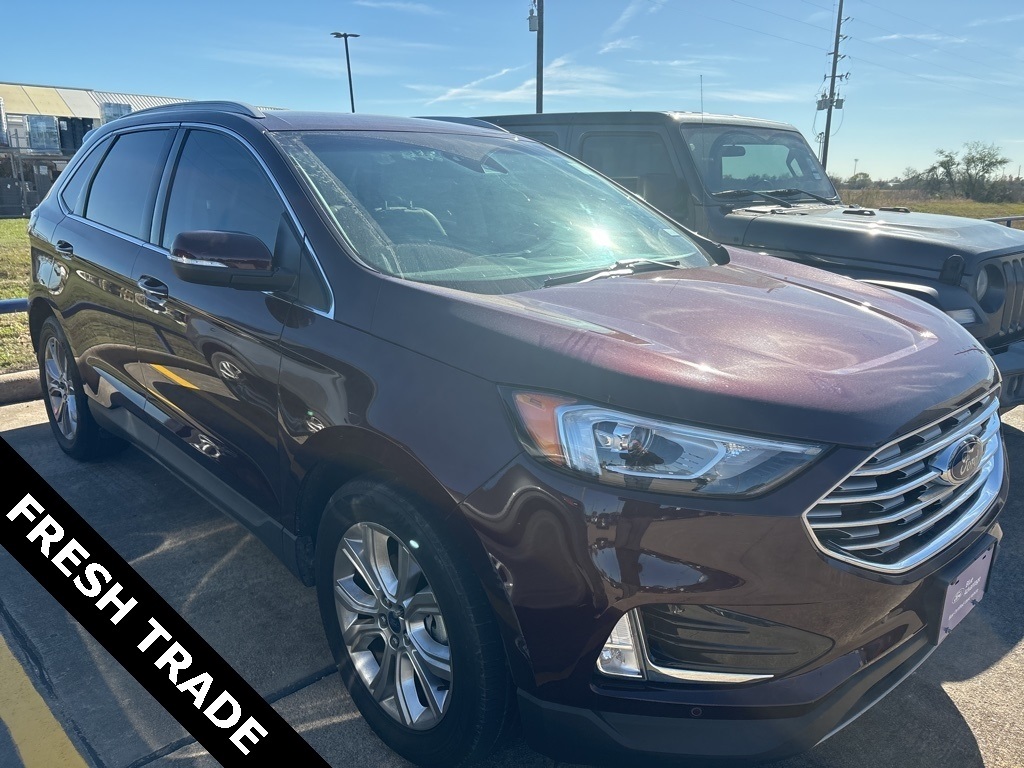 2020 Ford Edge Titanium Red at Community Honda