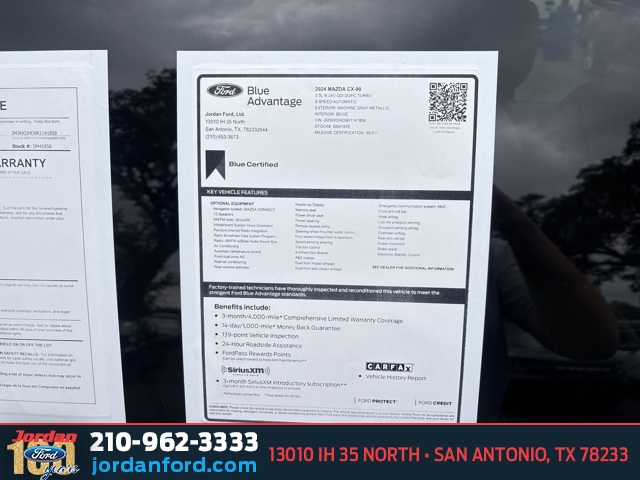 Used Car 2024 Mazda Cx-90  3.3 Turbo Premium For Sale Under $30,000 In San Antonio, Texas
