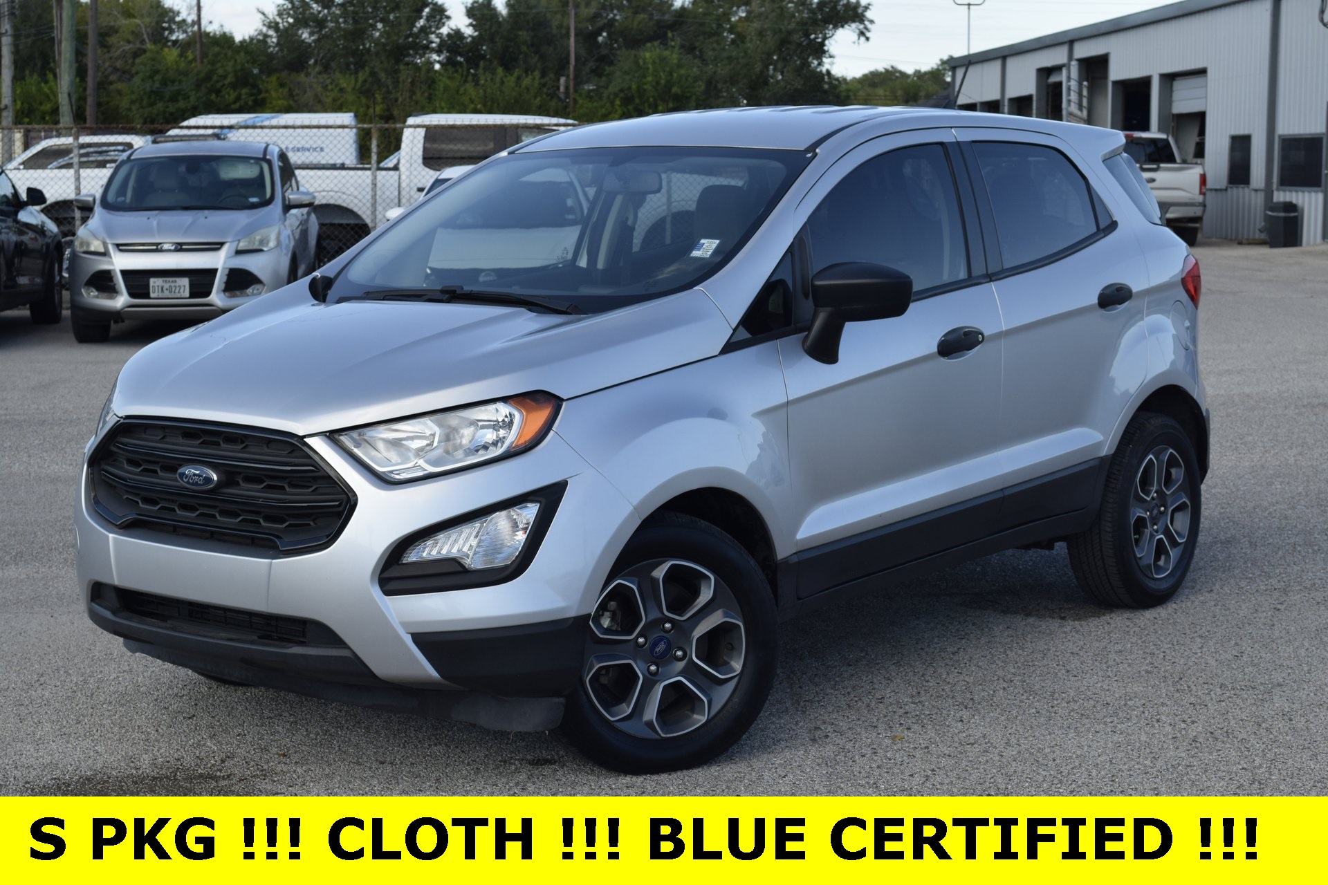 2021 Ford EcoSport S Silver at Baytown Hyundai