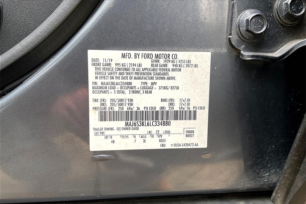 2020 Ford EcoSport Titanium Gray at Community Honda