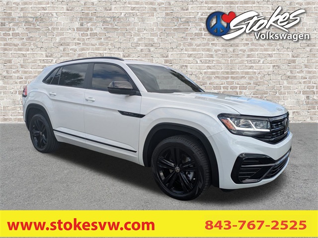 2023 Volkswagen Atlas Cross Sport 3.6L V6 SEL R-Line White at Stokes Volkswagen