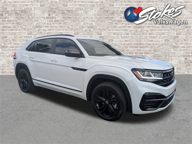 2023 Volkswagen Atlas Cross Sport 3.6L V6 SEL R-Line White at Stokes Volkswagen