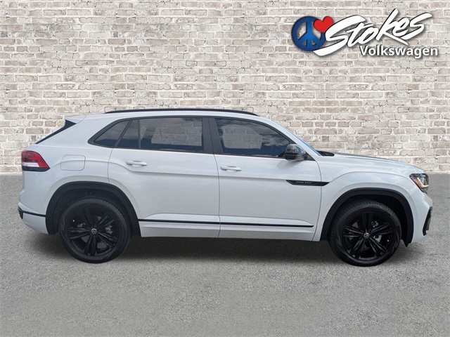 2023 Volkswagen Atlas Cross Sport 3.6L V6 SEL R-Line White at Stokes Volkswagen