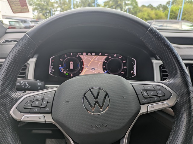 2023 Volkswagen Atlas Cross Sport 3.6L V6 SEL R-Line White at Stokes Volkswagen