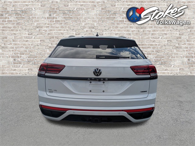 2023 Volkswagen Atlas Cross Sport 3.6L V6 SEL R-Line White at Stokes Volkswagen