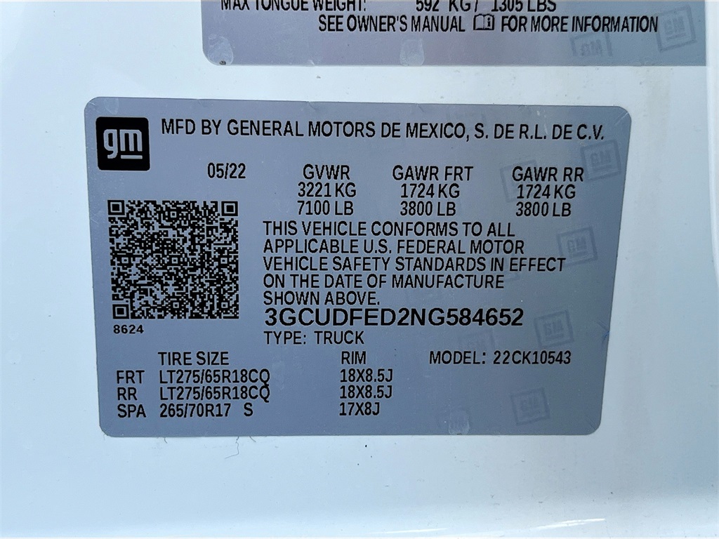 2022 Chevrolet Silverado 1500 LT Trail Boss White at Victoria Chrysler Dodge Jeep Ram