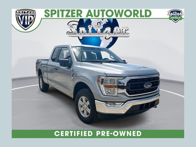 Iconic Silver Metallic 2022 Ford F-150 Pickup Truck Four-Wheel Drive 10-Speed Automatic