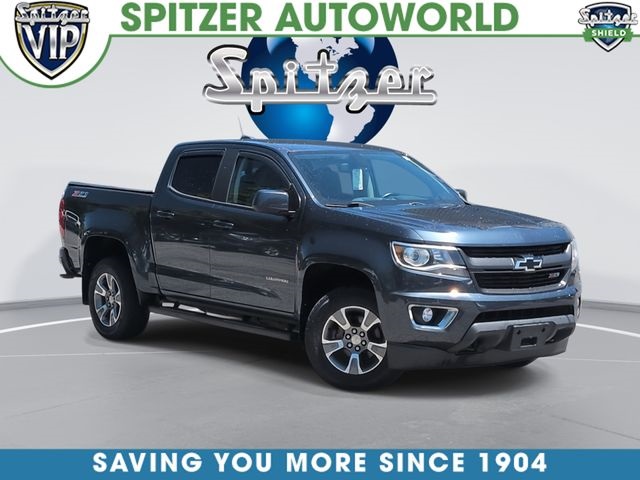 Shadow Gray Metallic 2019 Chevrolet Colorado Z71 Crew Cab 4WD Pickup Truck Four-Wheel Drive 8-Speed Automatic