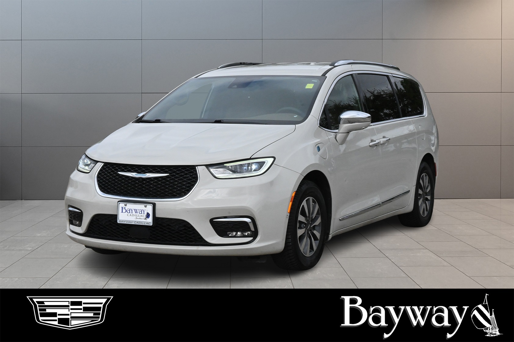 2021 Chrysler Pacifica Hybrid Limited White at Shottenkirk Kia Fort Bend