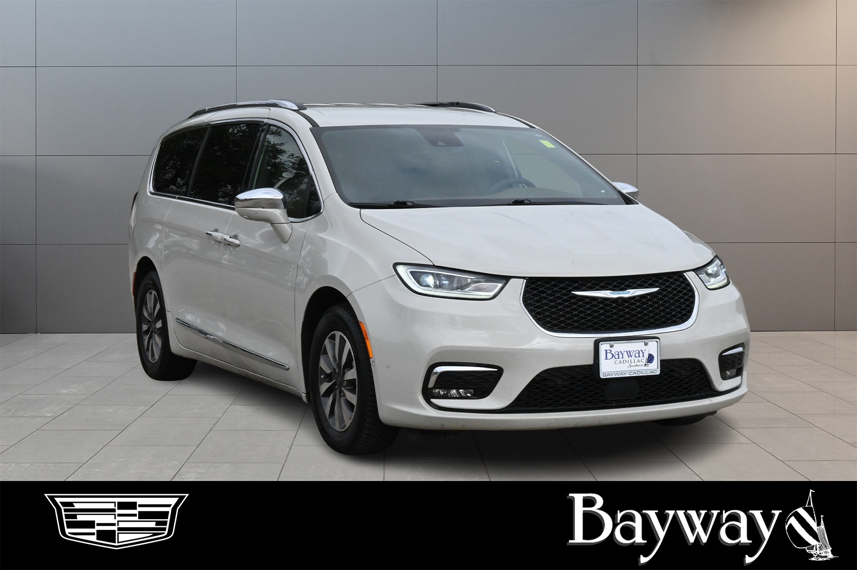 2021 Chrysler Pacifica Hybrid Limited White at Shottenkirk Kia Fort Bend