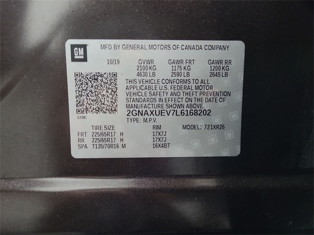 2020 – Chevrolet – Equinox