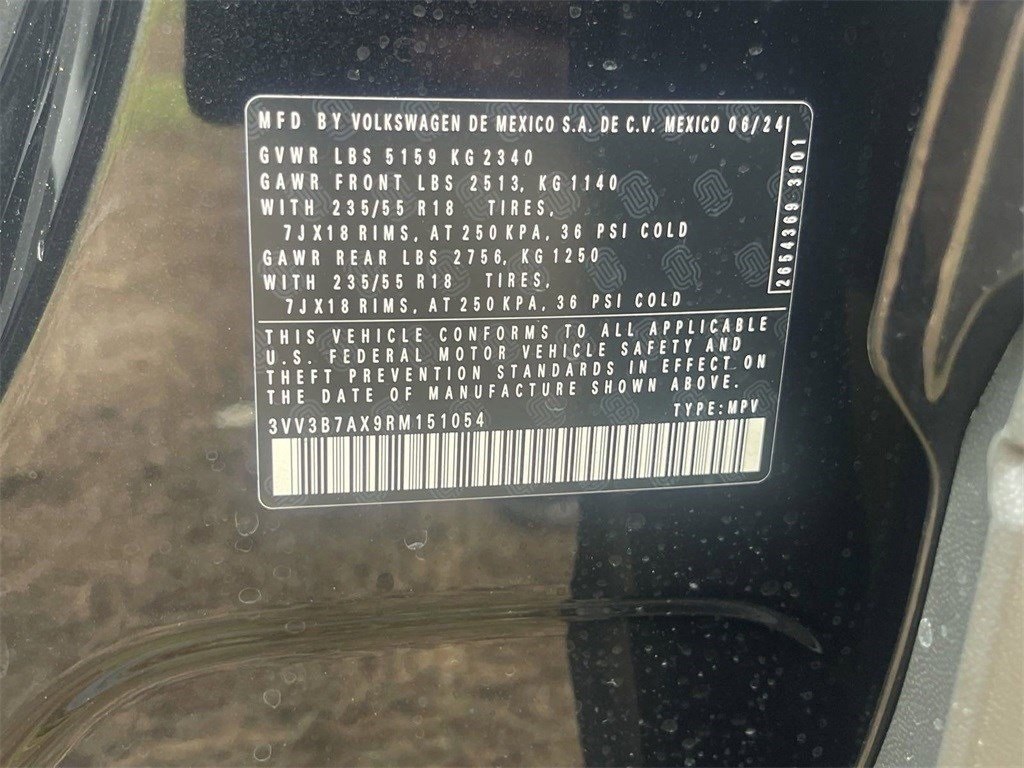 2024 Volkswagen Tiguan 2.0T SE Black at Baytown Hyundai