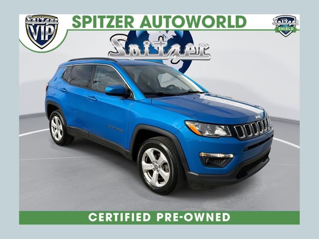 Laser Blue Pearlcoat 2021 Jeep Compass Latitude 4WD SUV / Crossover Four-Wheel Drive 9-Speed Automatic