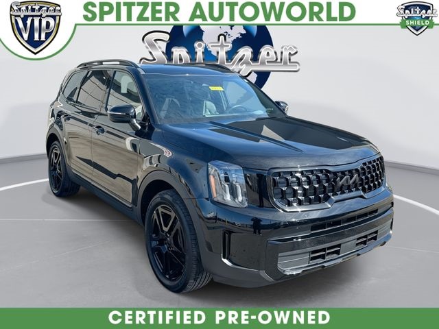 Ebony Black 2025 Kia Telluride EX X-Line AWD SUV / Crossover All-Wheel Drive 8-Speed Automatic