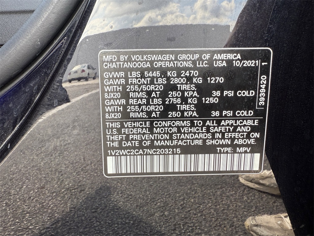 2022 Volkswagen Atlas Cross Sport 2.0T SE w/Technology Black at DeMontrond Ford