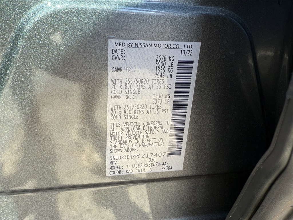 2023 Nissan Pathfinder Platinum Gray at Ultimate Motorsports