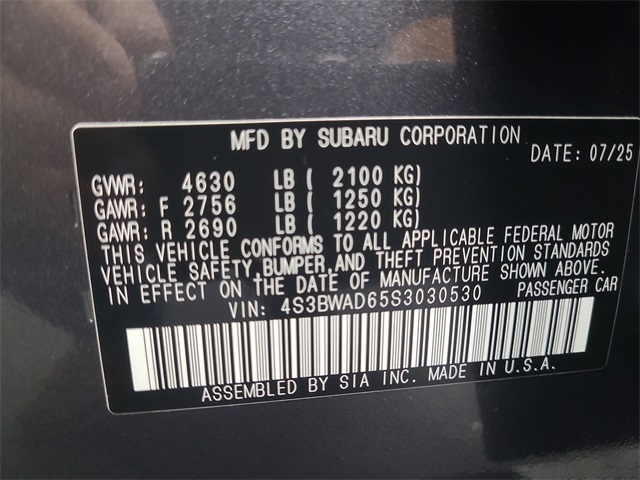 2025 – Subaru – Legacy