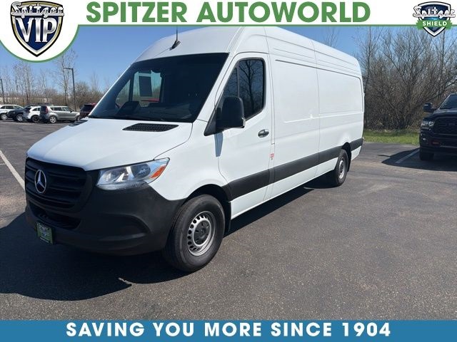 White 2025 Mercedes-Benz Sprinter Cargo 2500 170 High Roof RWD Van Rear-Wheel Drive 9-Speed Automatic