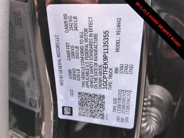 2023 Chevrolet Colorado ZR2 for sale at PATRIOT CHEVROLET OF LIMERICK