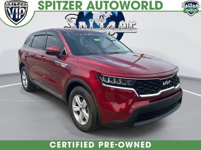 Passion Red Tintcoat 2022 Kia Sorento SUV / Crossover Front-Wheel Drive 8-Speed Automatic