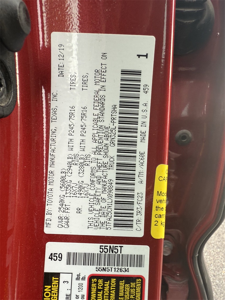 2020 Toyota Tacoma SR5 Red at Autostrade